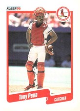 1990 Fleer #256 Tony Pena