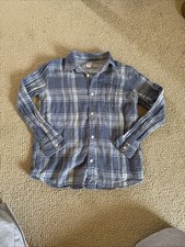 Gap Kids Button Up Plaid Shirt, Size XL, Blue