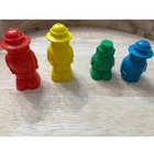 Vintage Parker Brothers Quicksand Board Game Replacement Pieces 4 Explorer Pawns