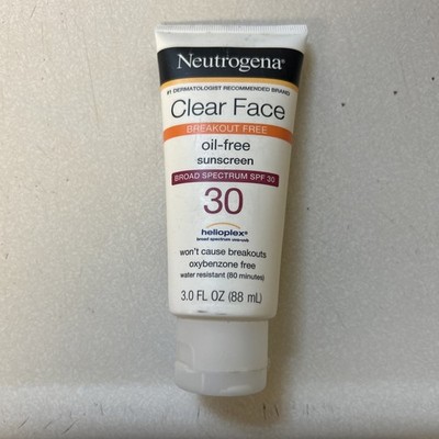 Neutrogena Clear Face Oil-Free SPF 30 Broad Spectrum Sunscreen 3.0 fl oz