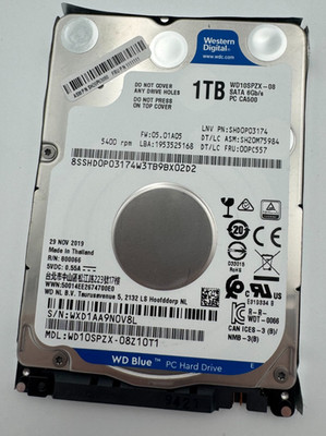 WD Blue 1TB 2.5'' SATA Laptop Hard Drive WD10SPZX Tested Working HDD OEM