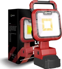 EEFOW Work Light for Milwaukee M18 Battery: Portable 68W 6800LM Cordless 18V Bat