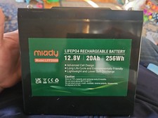 12V 20Ah Deep Cycle LiFePO4 Battery, 2000 Cycles Rechargeable Battery...