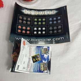 LEGO BIONICLE 8572 Tahu Nuva 100% Complete W/ Manual & Canister + 8590 Guurahk