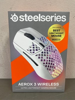 SteelSeries Aerox 3 Wireless Gaming Mouse - Optical - Wireless - Bluetooth - 2.4
