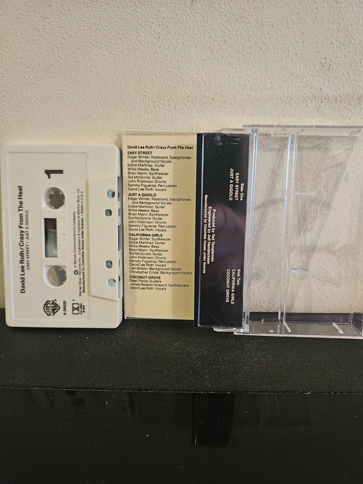 DAVID LEE ROTH Crazy From The Heat 1985 CASSETTE TAPE 4 TRACK EP HARD ROCK - Image 2 of 4