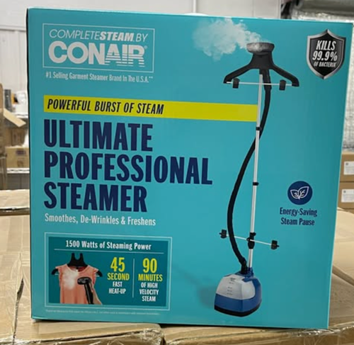 Conair Ultimate Parownik do tkanin GS28B - Pełnowymiarowy wygładza zmarszczki i odświeża - Zdjęcie 1 z 4