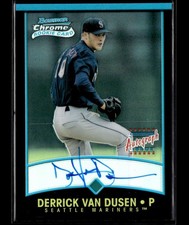 2001 Bowman Chrome Derrick Van Dusen Refractor Autograph #350 card