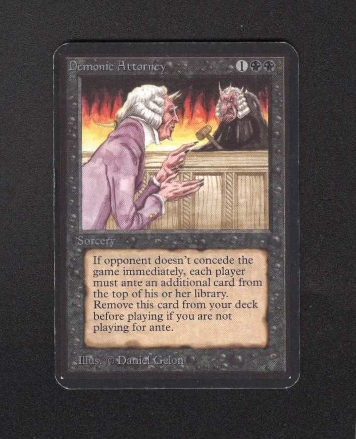 Demonic Attorney MTG Card Alpha Rare LP Magic: The Gathering - Image 3 of 4
