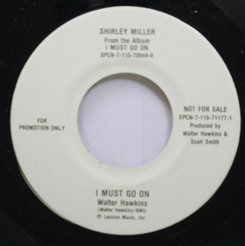 Black Gospel Soul 45 Shirley Miller - I Must Go On / I Must Go On On Lexicon Mus - Bild 2 von 2