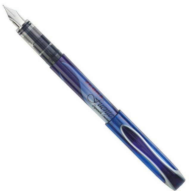 1 X Zebra Fuente Fountain Pen Disposable Blue Ink V301 Writing School