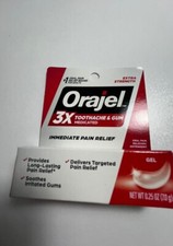 Orajel 3x toothache gum medicated 0.25ozEXP 10/24