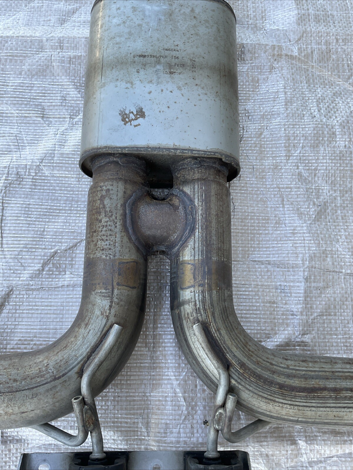 EXHAUST RESONATOR SILENCER ASSEMBLY OEM 14-19 MASERATI QUATTROPORTE Q4 26K