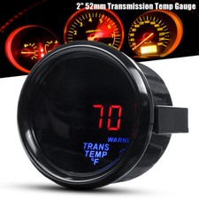 Universal 2 52mm Trans Temperature Gauge Digital Led Meter Wsensor Fahrenheit