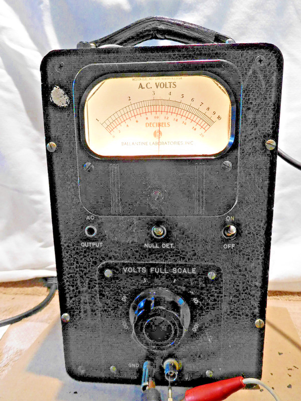 Working – Vintage - 1940’s  - Tube - Ballentine 310A – Lab Quality AC Voltmeter