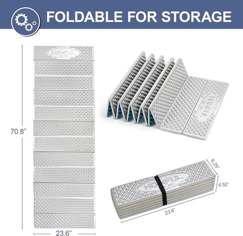 Foam Camping Pad, ultralight Folded Foam closed cell sleeping mat R-value 2.6 - Picture 8 of 8