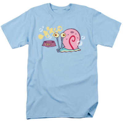 SPONGEBOB SQUAREPANT GARY Licensed Adult Men's Graphic Tee Shirt SM-3XL