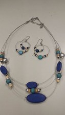 Beaded Necklace and Earring Set