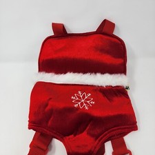 Build A Bear Red Snowflake Bear Carrier Holiday Christmas White 2011