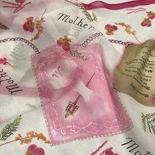 Cejon Women's Scarf White & Pink Mother