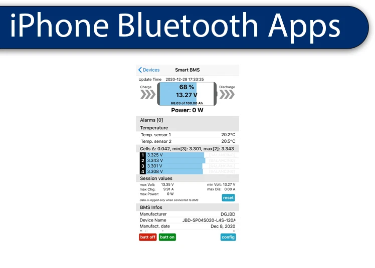 Smart BMS 12V 4S 150A Lithium Lifepo4 Battery System w/Bluetooth US Stock 4S12V - Image 3 of 4