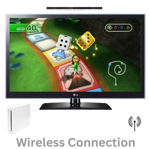 WIRELESS SENSOR BAR FOR NINTENDO WII & WII U WITH STAND INFRARED RECEIVER - NEW - Image 2 of 4