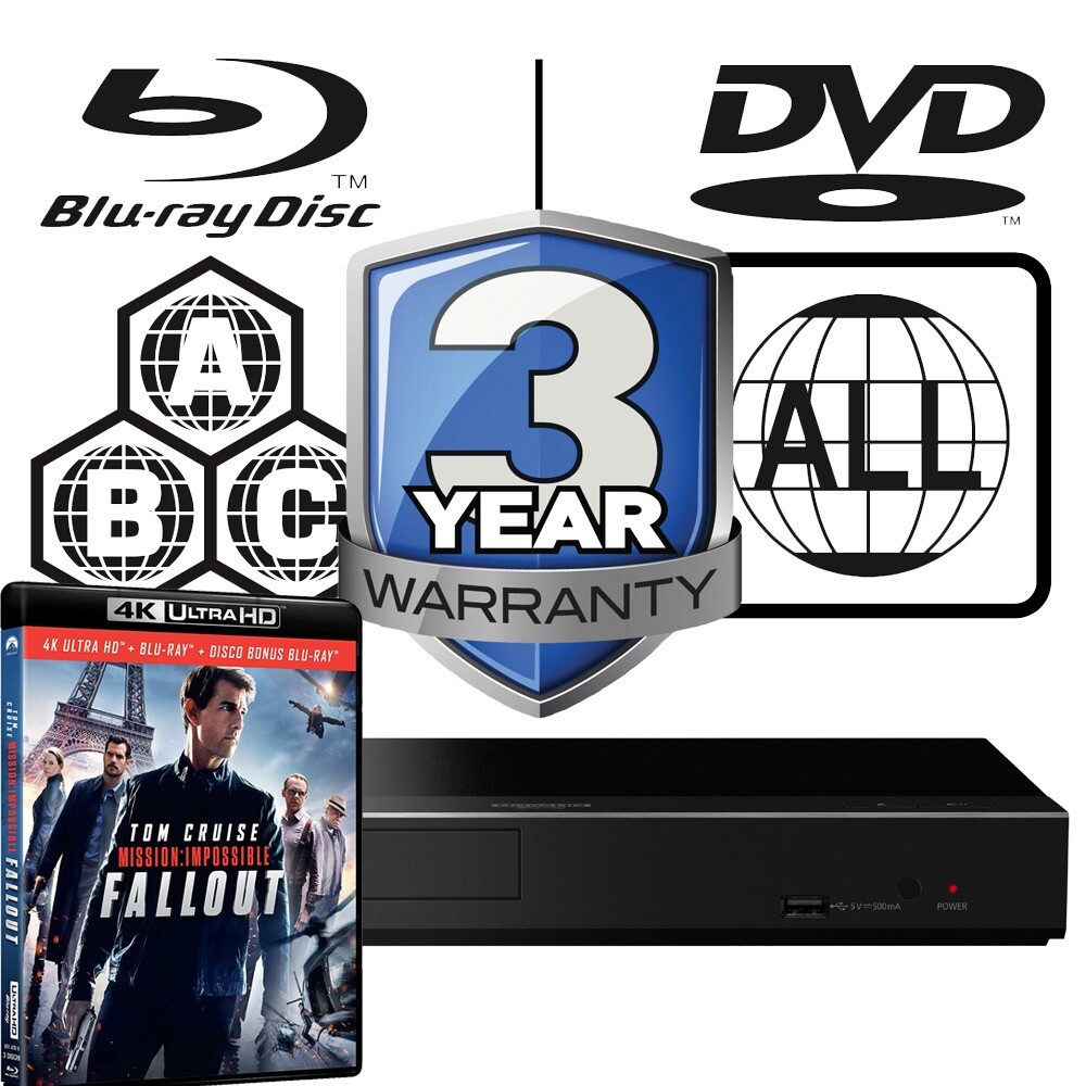 Panasonic Blu-ray Player DP-UB450 All Zone MultiRegion Mission Impossible Fallou
