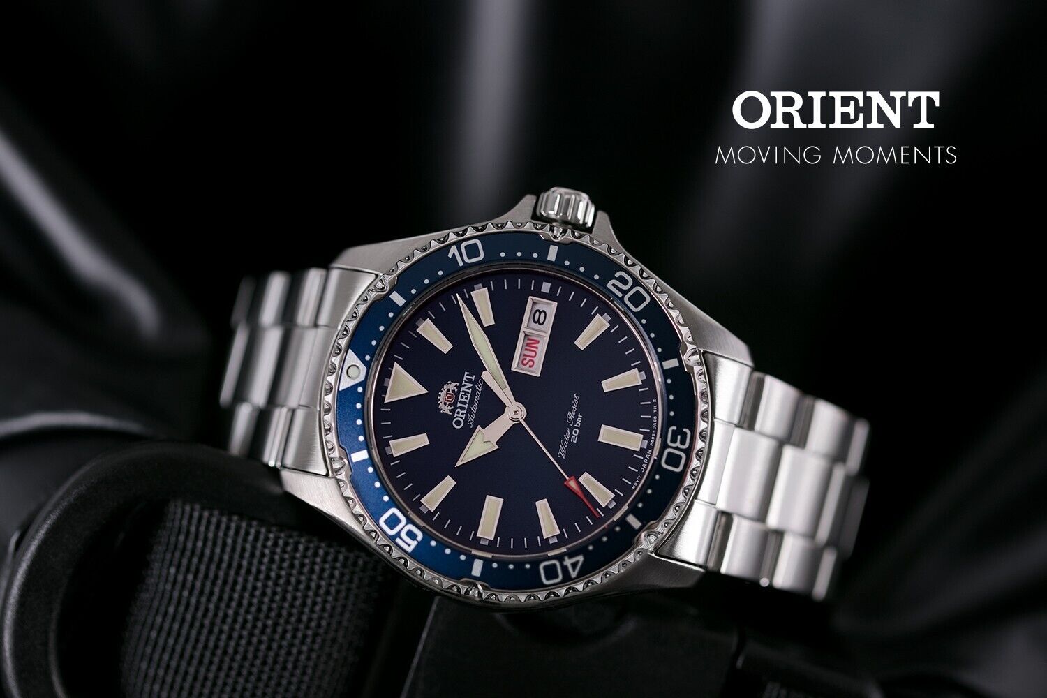 Reloj de buceo hombre automático Orient Kamasu RA-AA0002L dial azul 41.8mm DIVER