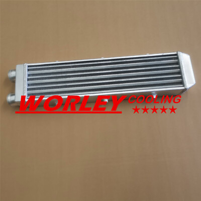 Full Aluminum Turbo Intercooler 2'' 550x145x75 mm SAME SIDE Outlets brand new