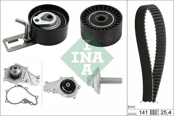 INA 530 0578 30 Wasserpumpe + Zahnriemensatz FüR CitroËN Fiat Ford Mazda-image
