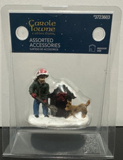 Boy Dog House Carole Towne Collection Holiday Christmas Winter Village Display
