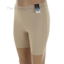 VANITY FAIR Women's SIZE 5 SMALL Body Sleeks DAMASK NEUTRAL SLIP SHORT 12780