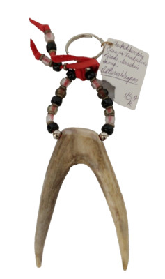 Tony Ramer Antler Art Keychain Key Ring Deer Handmade Artist Signed ...