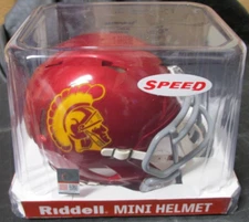 USC TROJANS SOUTHERN CAL RIDDELL SPEED MINI HELMET NEW IN BOX CALEB WILLIAMS
