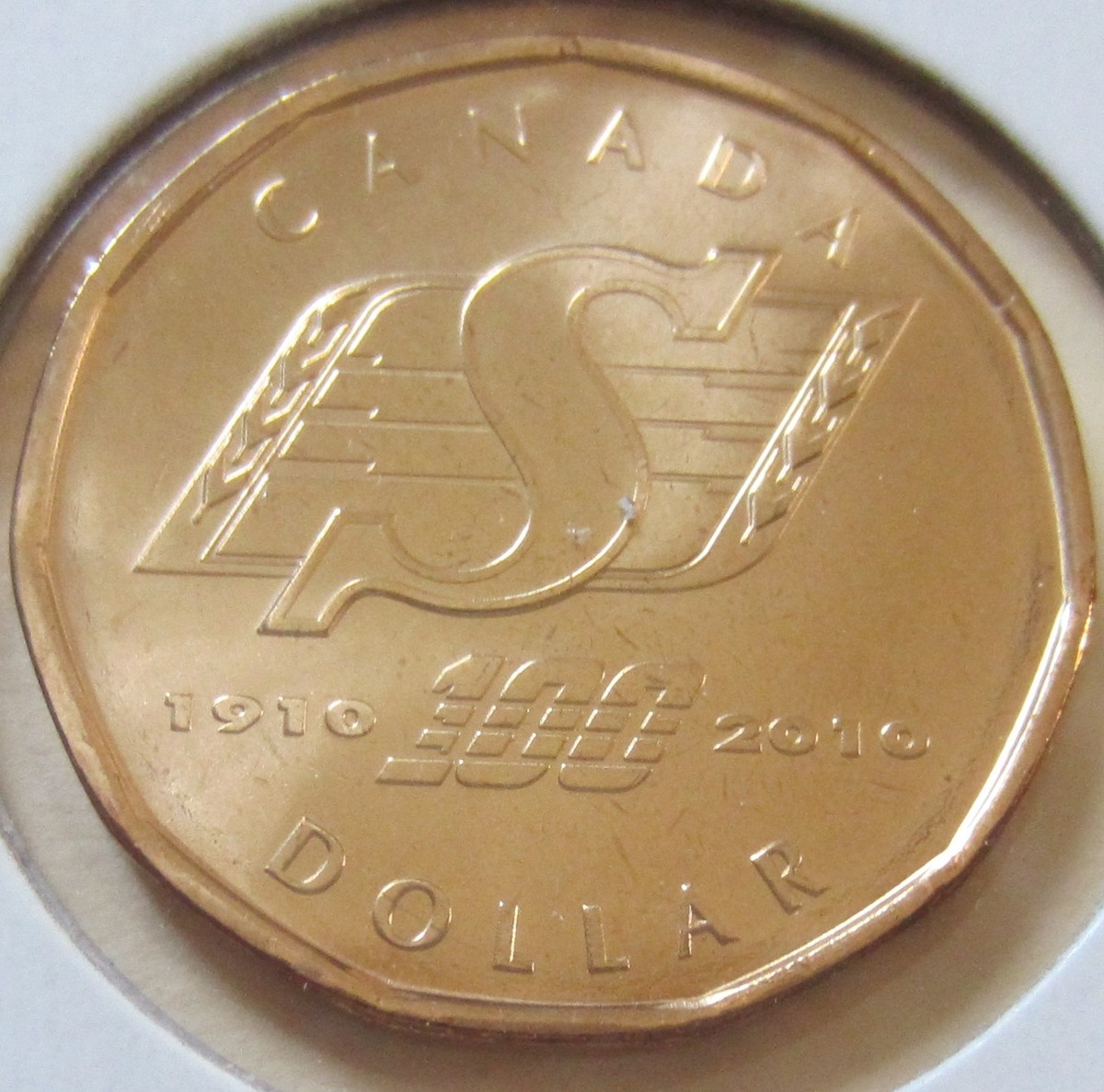 Turning Point リヴァイアサン1 raw 美品 廃盤 希少 当時物 2010 Canada Saskatchewan Roughriders Loonie One Dollar Coin. (UNC