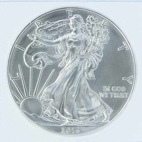 2015-P Silver Eagle ICG MS70 S$1 Flag Tag Minted at Philadelphia - Picture 2 of 3