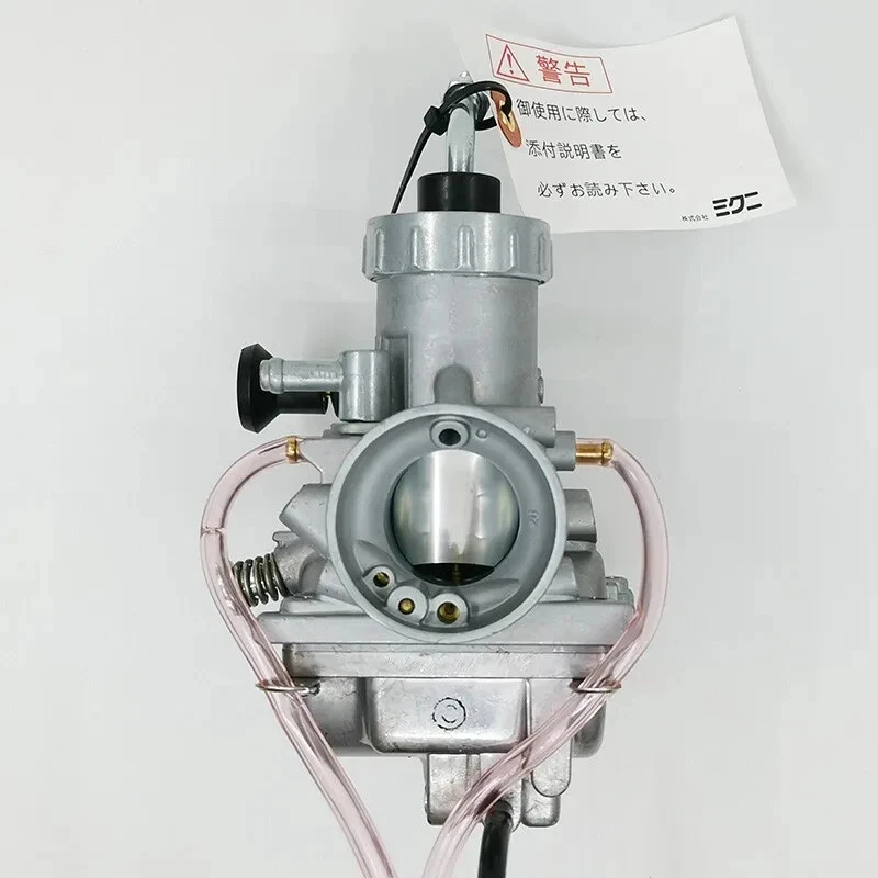 Genuine Real Mikuni 28mm Round Slide High Performance Carburetor Carb w oil port - Image 2 of 4