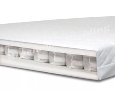 Image of 140 x 70 x 10cm Pocket Sprung Baby Mattress - Deluxe Quilted Cover - Made in UK
