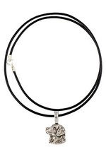Golden Retriever I - Dog necklace, silver-plated pendant for the dog lover, subt