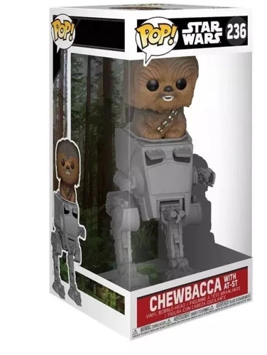 Funko Pop! Star Wars: # 236 -Chewbacca with AT-ST - 10" Vinyl Figure