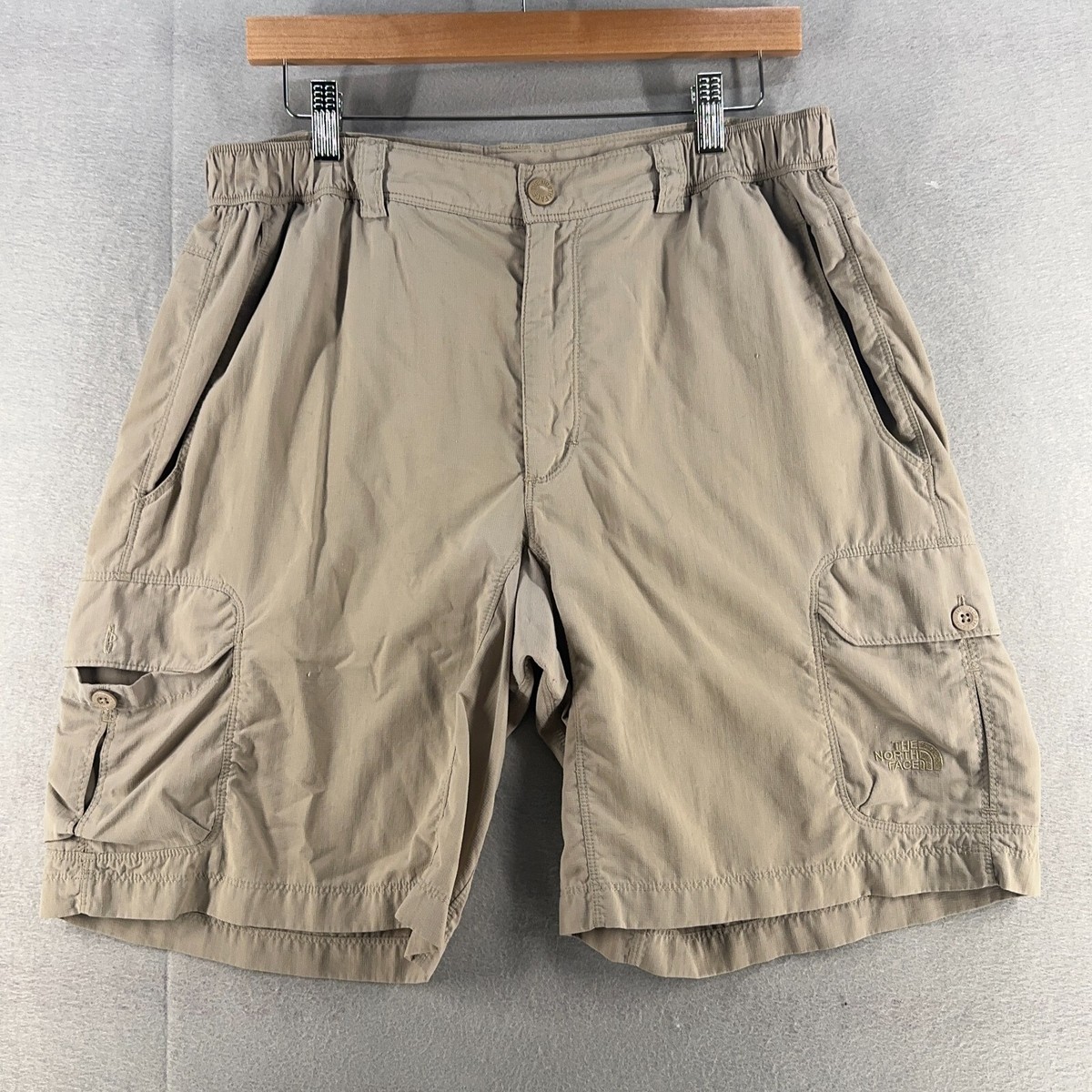 North Face Mens Cargo Shorts M Brown Tan Utility Outdoor North Face Mens Cargo Shorts M Brown Tan Utility Outdoor