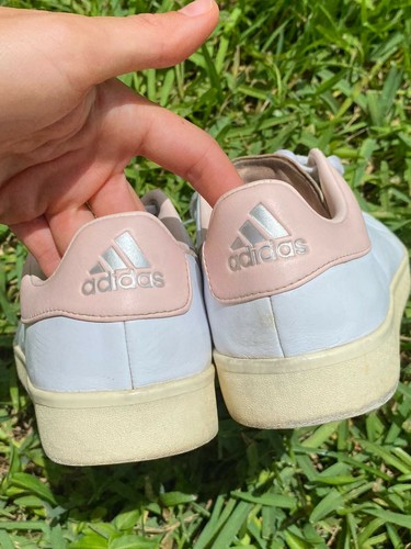 Adidas Women's Golf Shoes Adicross Classic F33714 Spikeless PU Free White+Pink - Picture 4 of 5