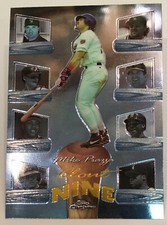 1998 Topps Chrome Clout Nine - Mike Piazza - #2 - Los Angeles Dodgers - NrMt-Mt
