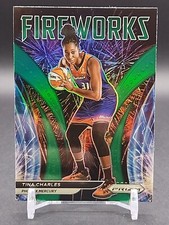 Tina Charles - 2022 Prizm WNBA - Fireworks Green Prizm - Phoenix Mercury