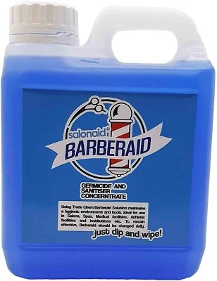 BRAND CHEMICALS Salonaid Disinfectant Germicide Solution Medical Athletics Barberaid - 1L Jerry