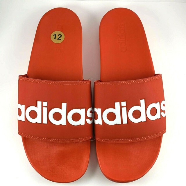 adidas Adilette Comfort Mens Size 8 Red Slides F34725 Sandals for sale online | eBay