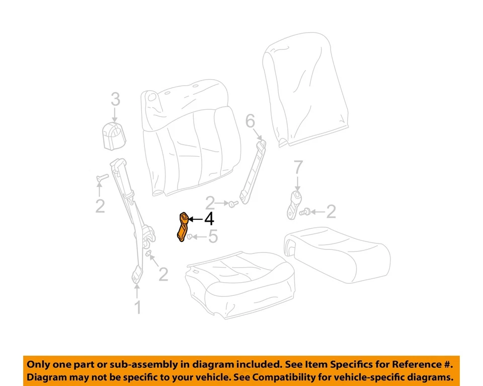 Used Front Left Seat Belt Front fits: 2004 Chevrolet Silverado 1500 pickup bucke Foto 2 de 4