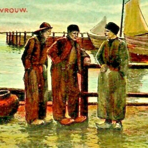 Postcard ~ De Visschers Vrouw. Kunstchromo No. 219. 1907 Fisherman Wife - Picture 4 of 4