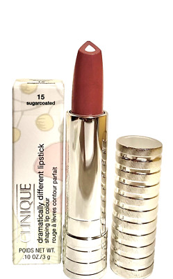 Clinique Dramatically Different Lipstick - 15 Sugarcoated  Full Size NIB
