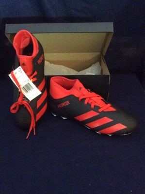 Adidas Predator 20.4 S FxG Junior Kids Soccer Cleats Black/Red Size 1.5,5.5 | eBay
